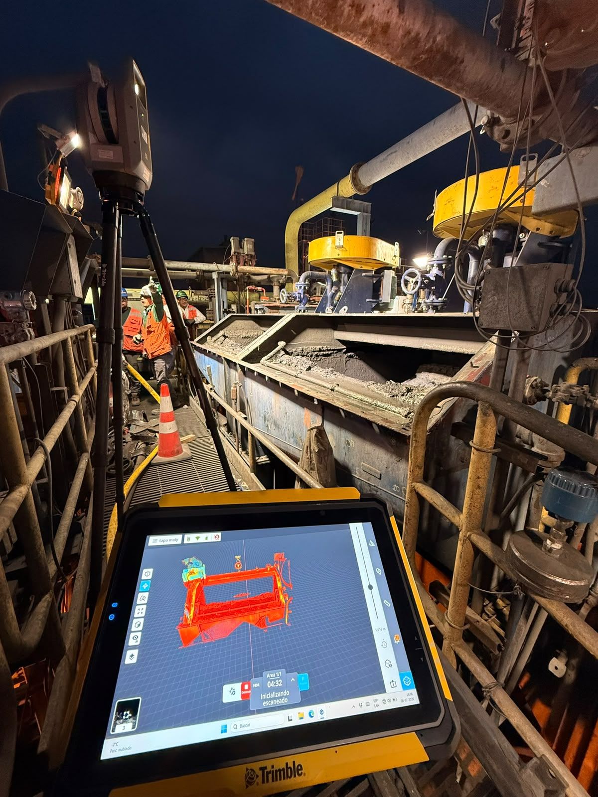 Levantamiento 3D en terreno con escáner Trimble X9